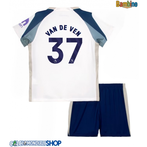 Maglie da calcio Tottenham Hotspur Micky van de Ven #37 Prima Maglia Bambino 2025-26 Manica Corta + Pantaloni corti)